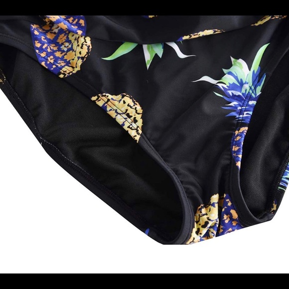 Hilor Women's 6 One Piece Swimsuits One Shoulder Swimwear Pineapple - Picture 4 of 5